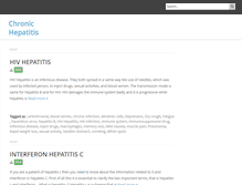 Tablet Screenshot of chronichepatitis.org